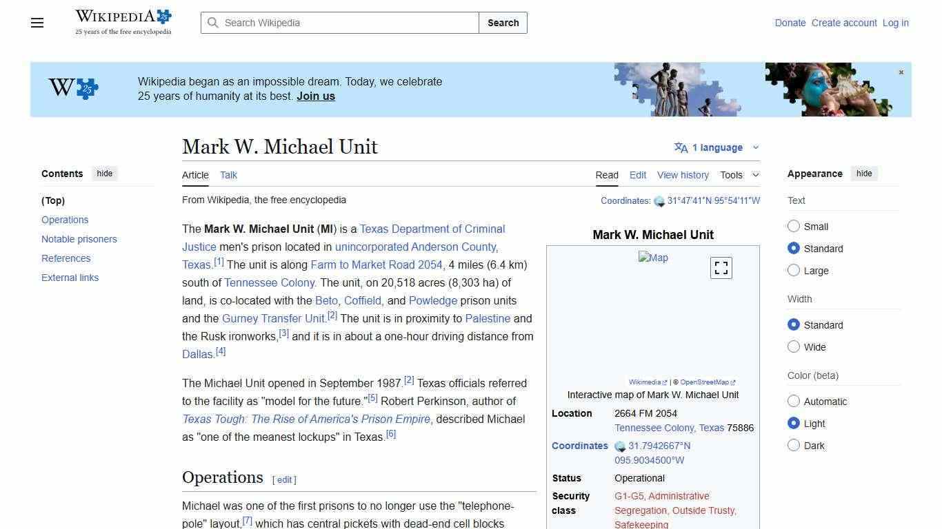 Mark W. Michael Unit - Wikipedia